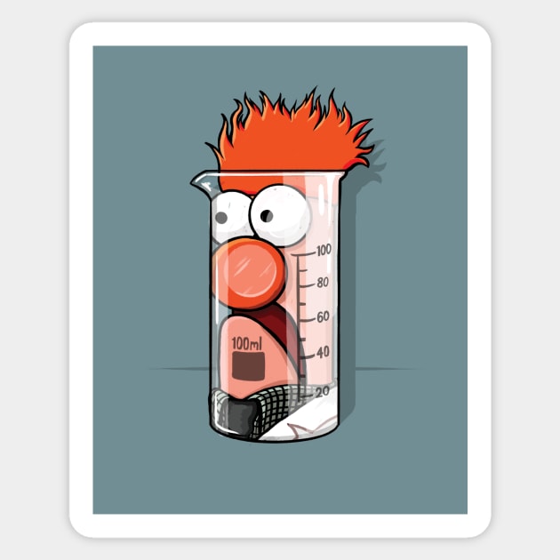 Beaker Muppets Science Sticker by stayfrostybro
